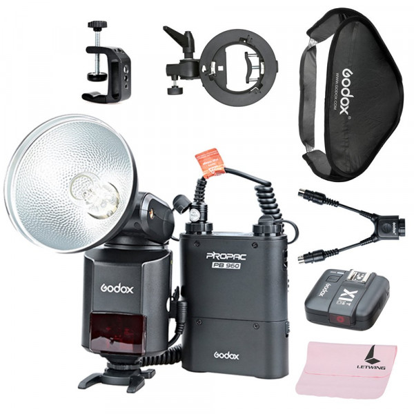 Godox WITSTRO ad360ii-c TTL Leistungsstark + PB960 Lithium Power Pack Schwarz + X1 C TTL Speedlite Transmitter + tt685 C Kamera Flash + S-Type Bowens Speedlite Halterung für Canon EOS Kamera-39